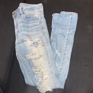 American Eagle ripped jeans high waisted